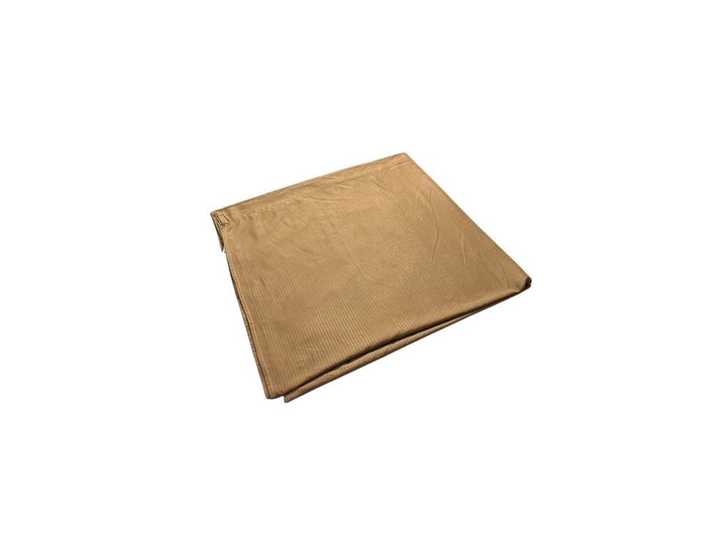 Vintage Damask Stripe Flat Sheet King Size Bedding Brown Copper Microfiber